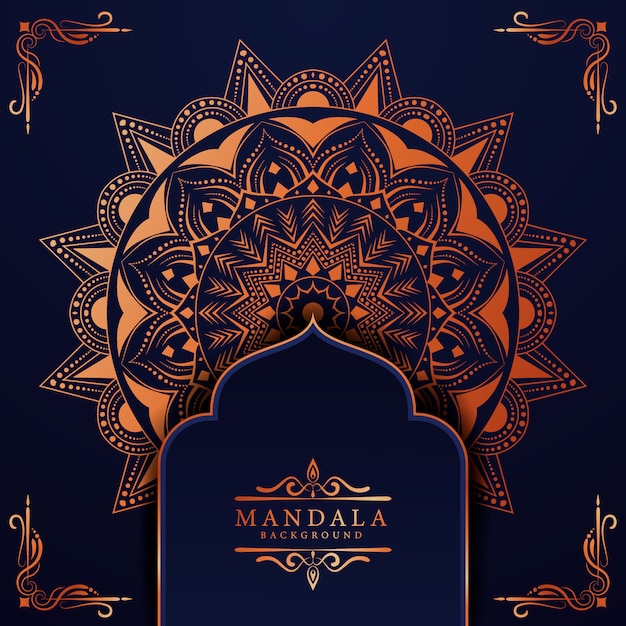 Vector creative luxury arabesque mandala background