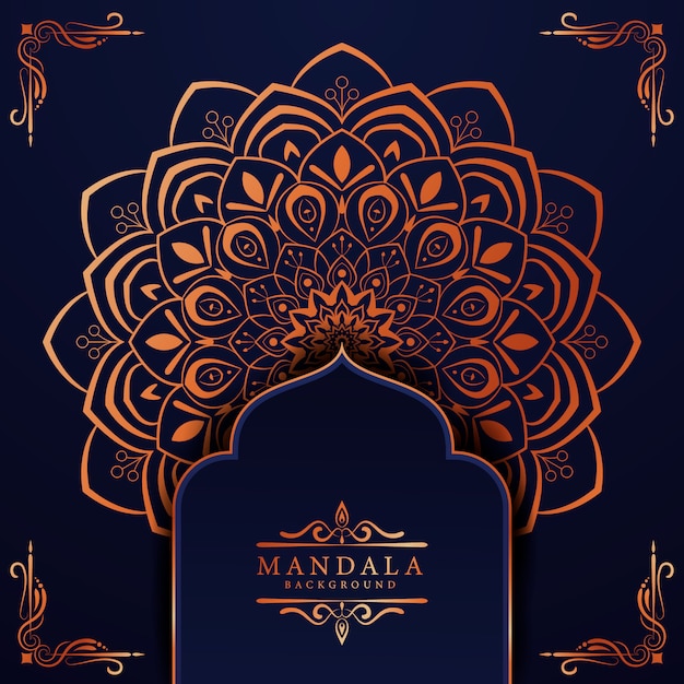 Creative luxury arabesque mandala background