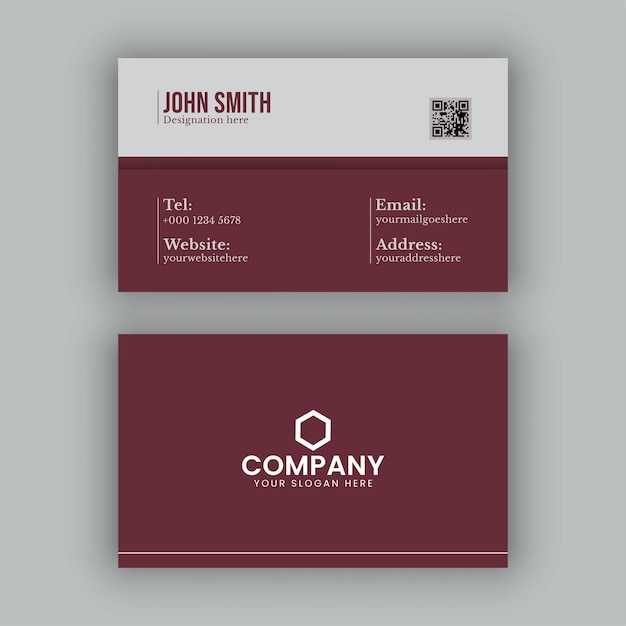 Creative and luxury business card template design simple and modern business card layout