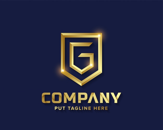 Creative luxury business golden letter initial G logo