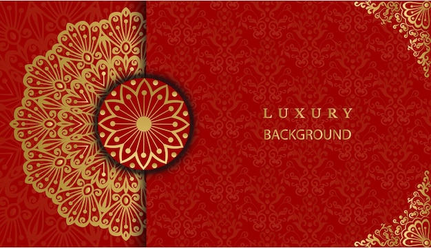 Creative luxury decorative mandala background. Decorative gorgeous beautiful greeting card.