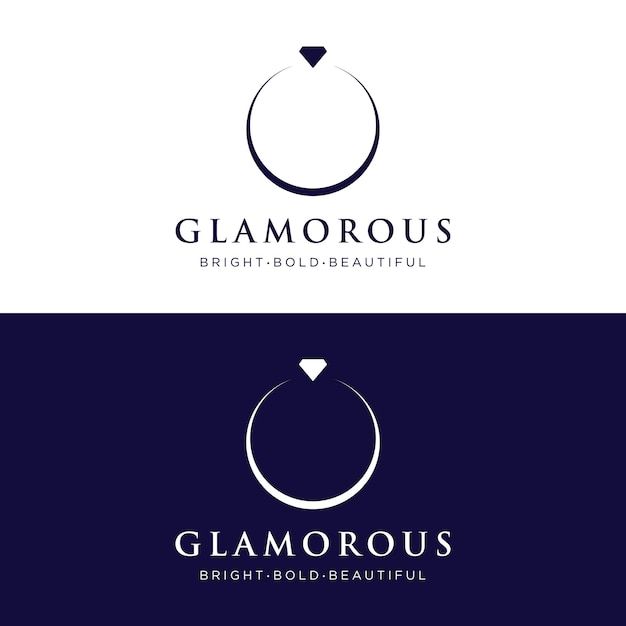 벡터 크리에이티브 럭셔리 다이아몬드 로고 템플릿 디자인 비즈니스 보석 브랜드 및 회사의 로고
