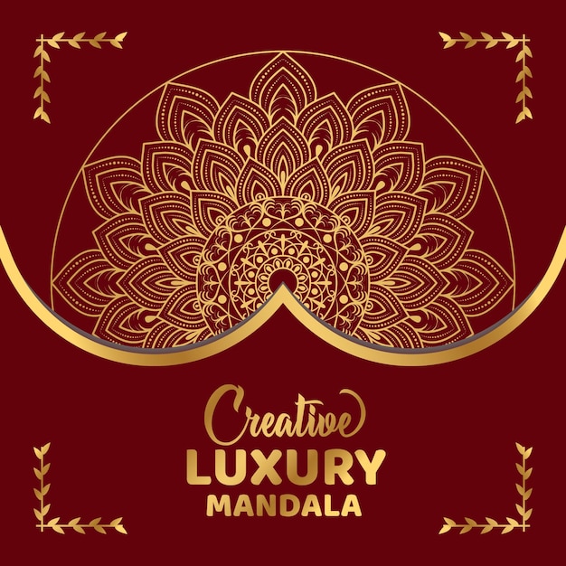 Creative Luxury Mandala Background Template