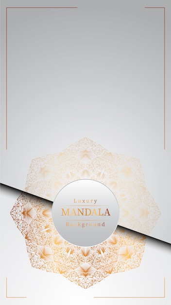 Creative luxury mandala background with golden arabesque decoration