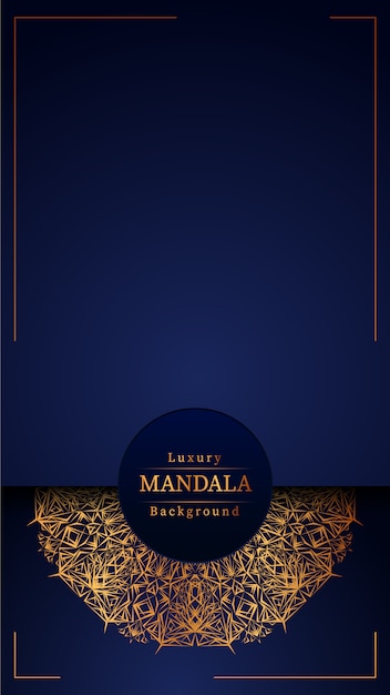 Creative Luxury mandala background with golden