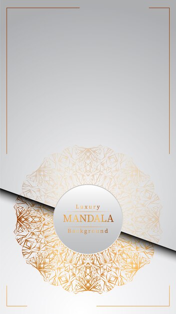 Creative Luxury mandala background with golden