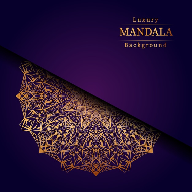 Creative Luxury mandala background with golden