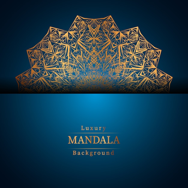 Creative Luxury mandala background with golden