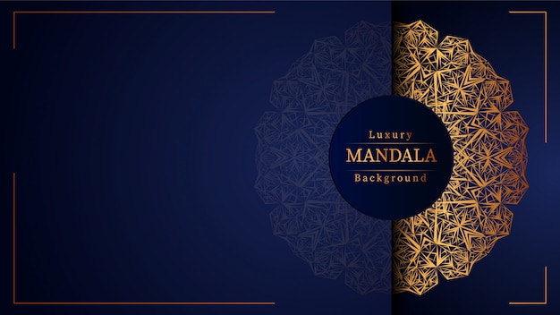 Creative Luxury mandala background with golden