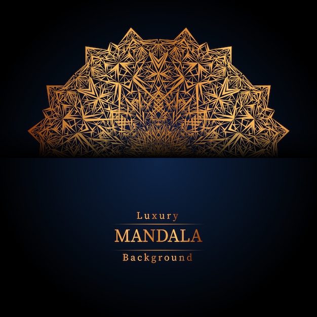 Creative Luxury mandala background with golden