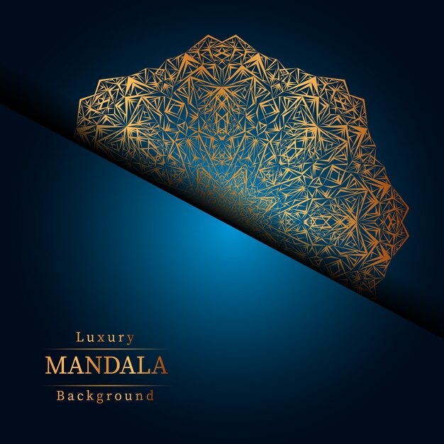 Creative Luxury mandala background with golden