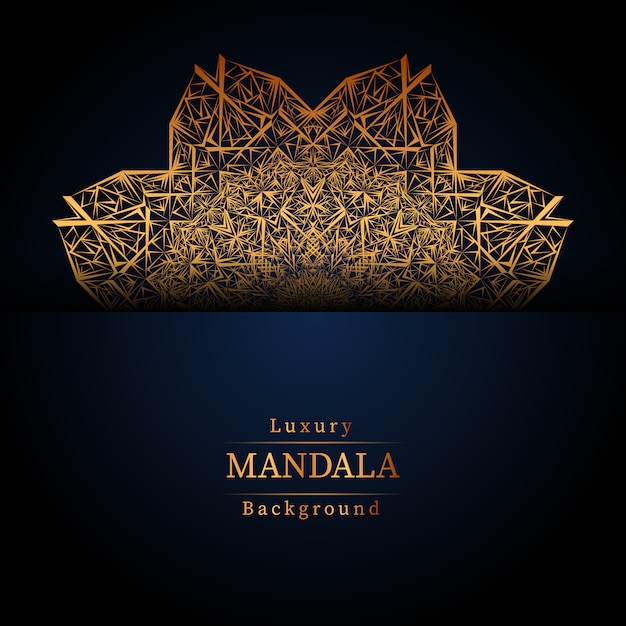 Creative Luxury mandala background with golden