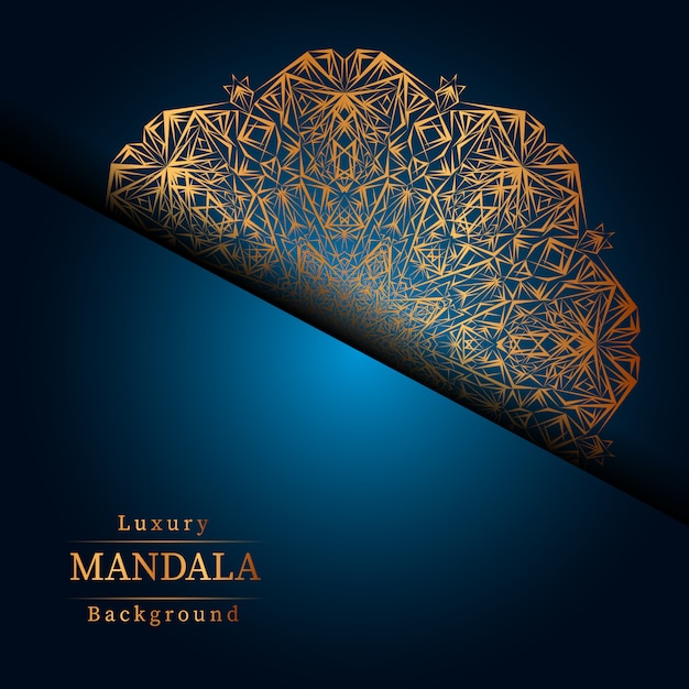 Creative Luxury mandala background with golden