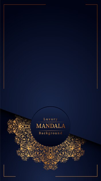 Creative Luxury mandala background with golden