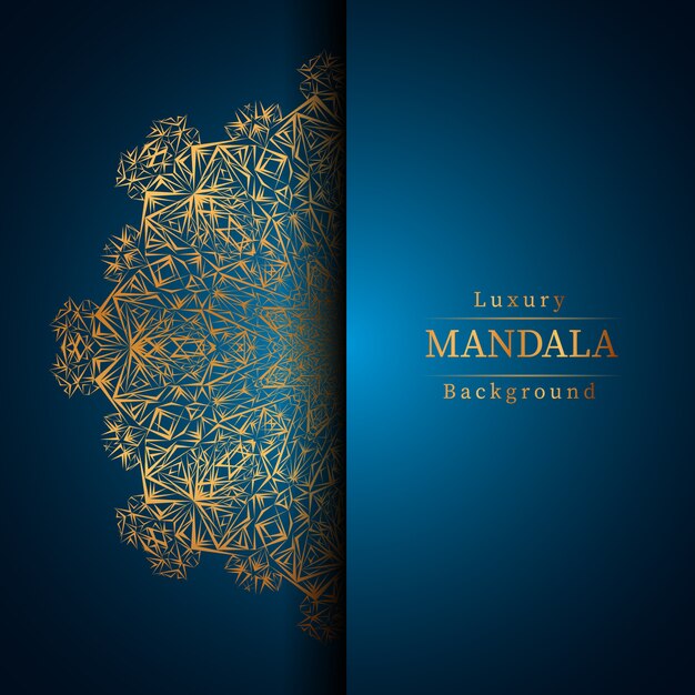 Creative Luxury mandala background with golden