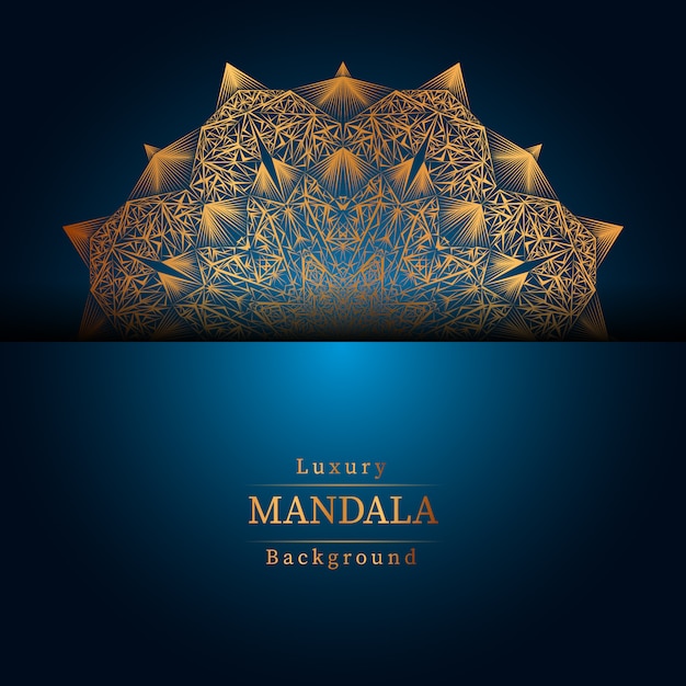 Creative Luxury mandala background with golden