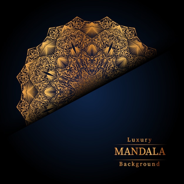 Creative Luxury mandala background with golden