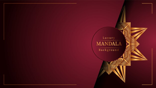 Creative Luxury mandala background 