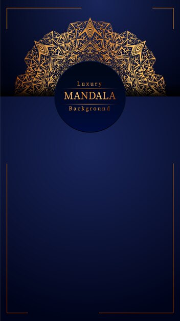 Creative Luxury mandala background 