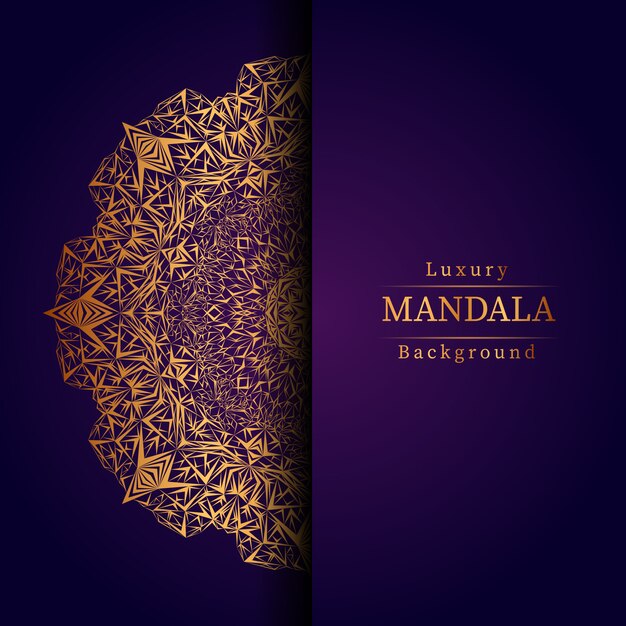 Sfondo di mandala di lusso creativo