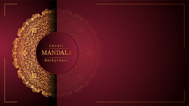 Creative luxury mandala background