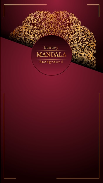 Creative luxury mandala background