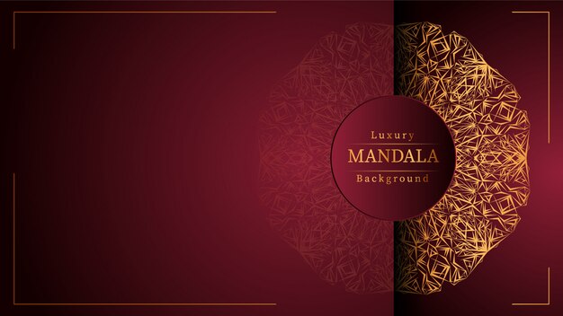 Sfondo di mandala di lusso creativo