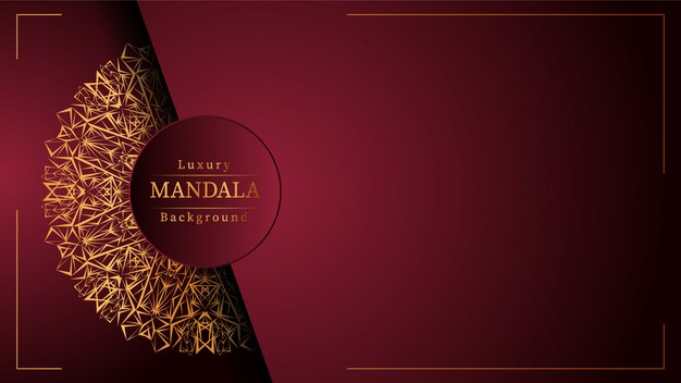 Creative luxury mandala background