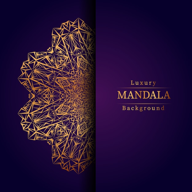 Sfondo di mandala di lusso creativo