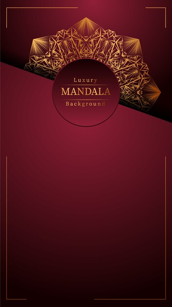 Creative luxury mandala background