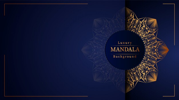 Sfondo di mandala di lusso creativo