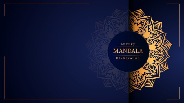 Sfondo di mandala di lusso creativo