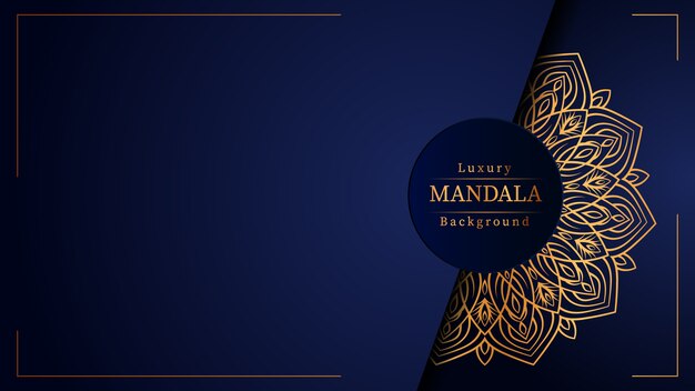 Sfondo di mandala di lusso creativo