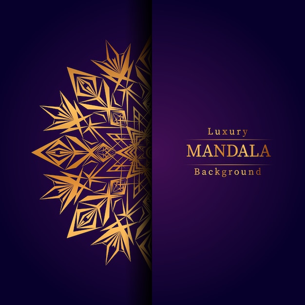 Sfondo di mandala di lusso creativo