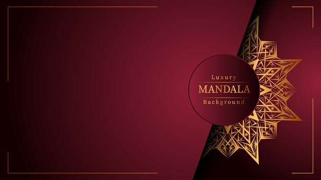 Sfondo di mandala di lusso creativo