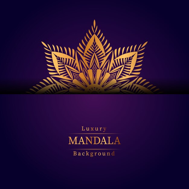 Creative luxury mandala background