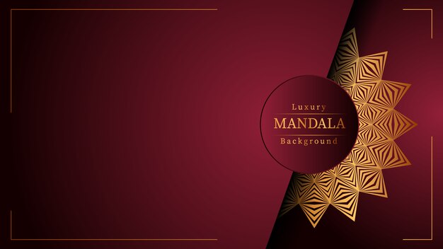 Vector creative luxury mandala background
