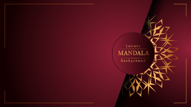 Vector creative luxury mandala background