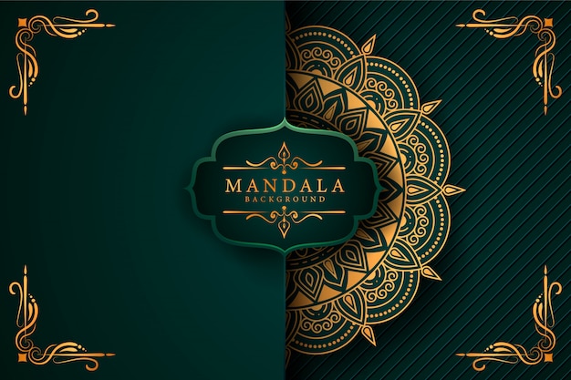 Sfondo di mandala di lusso creativo