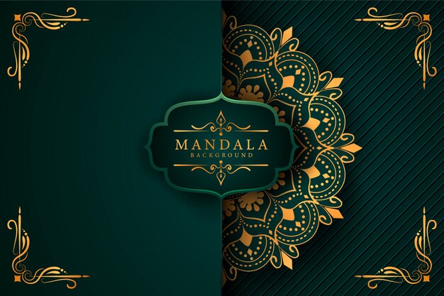 Creative luxury mandala background