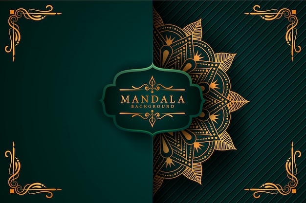 Sfondo di mandala di lusso creativo