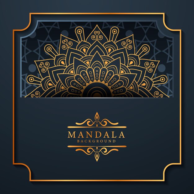 Creative luxury mandala background