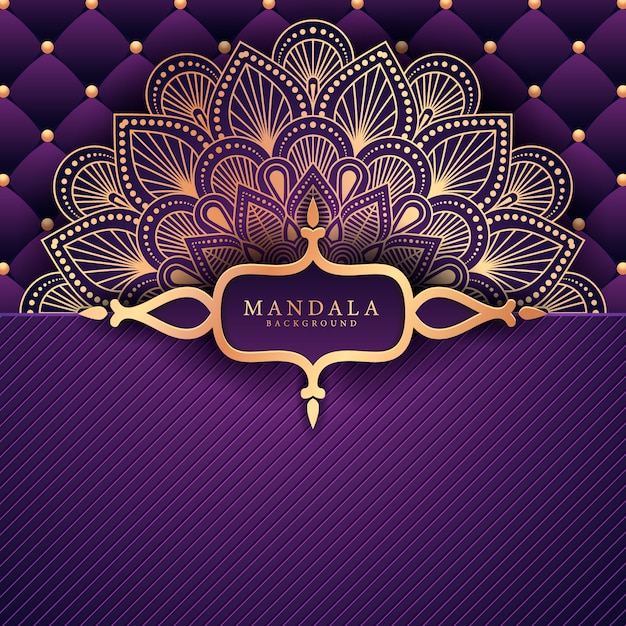 Mandala background di lusso creativo