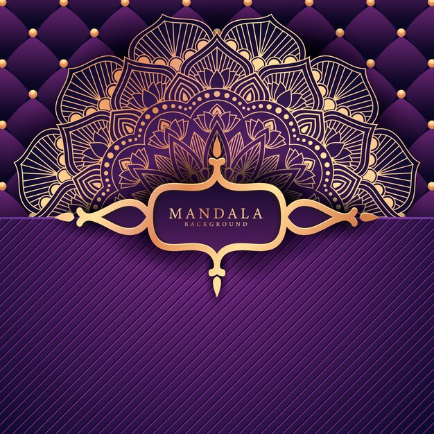 Mandala background di lusso creativo