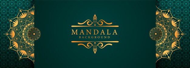 Sfondo di mandala di lusso creativo