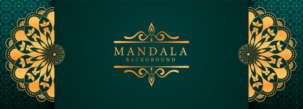 Sfondo di mandala di lusso creativo