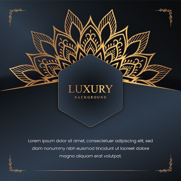 Creative luxury mandala background