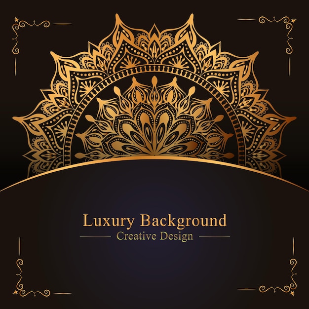 Creative luxury mandala background