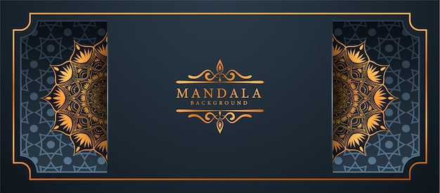 Creative luxury mandala banner