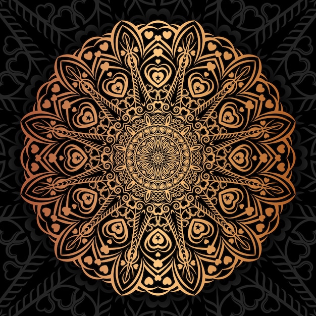 Vettore illustrazione di lusso creativo mandala